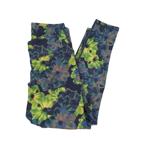 Fabletics High Waisted Powerhold Capri Leggings S Superbloom Print - Picture 1 of 8